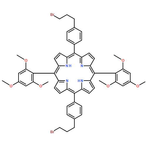 21H,23H-Porphine, 5,15-bis[4-(3-bromopropyl)phenyl]-10,20-bis(2,4,6-trimethoxyphenyl)-