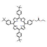 Acetic acid, 2-[4-[10,15,20-tris[4-(1,1-dimethylethyl)phenyl]-21H,23H-porphin-5-yl]phenoxy]-, ethyl ester