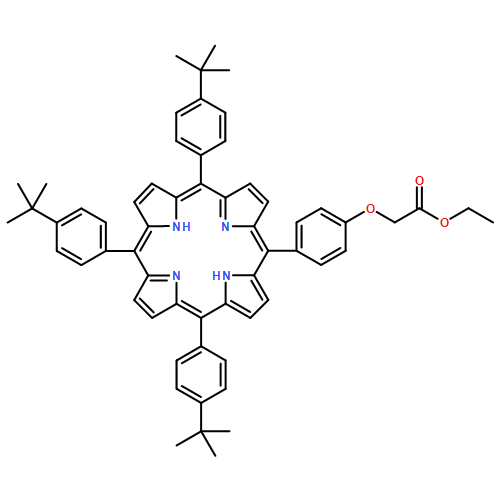 Acetic acid, 2-[4-[10,15,20-tris[4-(1,1-dimethylethyl)phenyl]-21H,23H-porphin-5-yl]phenoxy]-, ethyl ester