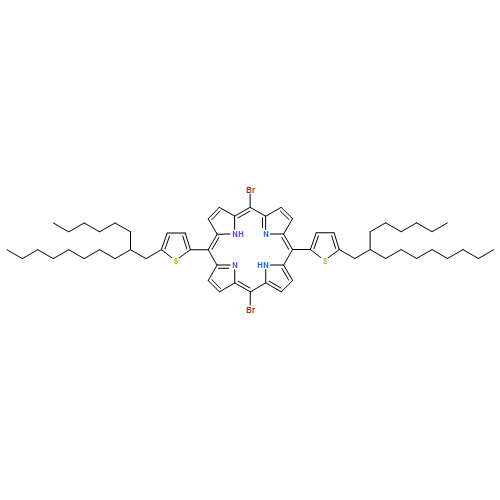 21H,23H-Porphine, 5,15-dibromo-10,20-bis[(2-hexyldecyl)thienyl]-