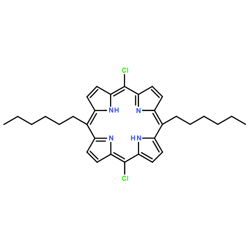 21H,23H-Porphine, 5,15-dichloro-10,20-dihexyl-