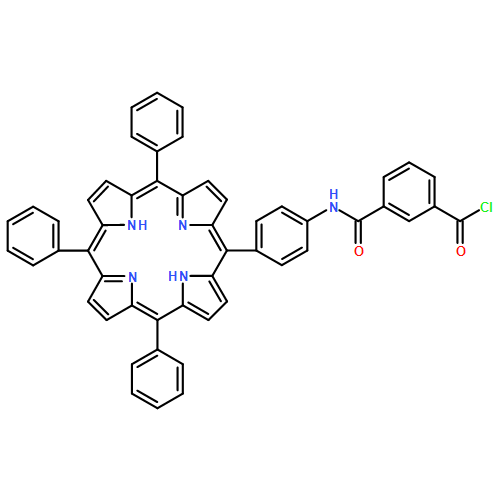 Benzoyl chloride, 3-[[[4-(10,15,20-triphenyl-21H,23H-porphin-5-yl)phenyl]amino]carbonyl]-