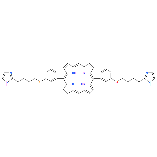 21H,23H-Porphine, 5,15-bis[3-[4-(1H-imidazol-2-yl)butoxy]phenyl]-