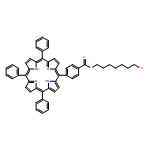 Benzoic acid, 4-(10,15,20-triphenyl-21H,23H-porphin-5-yl)-, 7-hydroxyheptyl ester