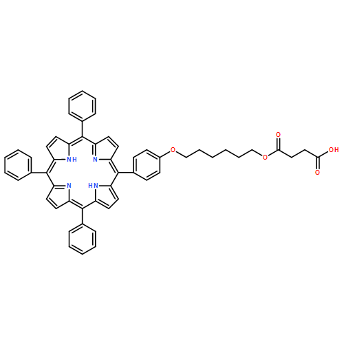 Butanedioic acid, 1-[6-[4-(10,15,20-triphenyl-21H,23H-porphin-5-yl)phenoxy]hexyl] ester