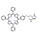 21H,23H-Porphine, 5-[4-[2-(2-methyl-5-nitro-1H-imidazol-1-yl)ethoxy]phenyl]-10,15,20-triphenyl-