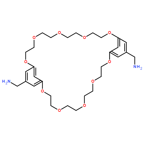 2,5,8,11,14,20,23,26,29,32-Decaoxatricyclo[31.3.1.115,19]octatriaconta-1(37),15,17,19(38),33,35-hexaene-17,35-dimethanamine