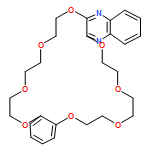 [1,4,7,10,13,16,19,22]Benzoctaoxacyclotetracosino[11,12-b]quinoxaline, 7,8,10,11,13,14,21,22,24,25,27,28-dodecahydro-