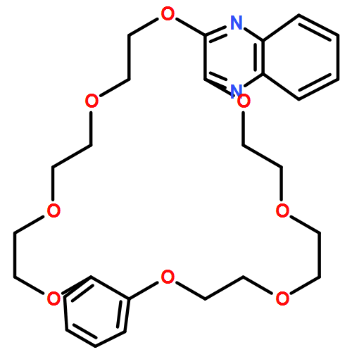 [1,4,7,10,13,16,19,22]Benzoctaoxacyclotetracosino[11,12-b]quinoxaline, 7,8,10,11,13,14,21,22,24,25,27,28-dodecahydro-