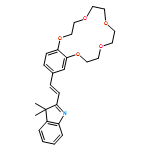 3H-Indole, 3,3-dimethyl-2-[(1E)-2-(2,3,5,6,8,9,11,12-octahydro-1,4,7,10,13-benzopentaoxacyclopentadecin-15-yl)ethenyl]-