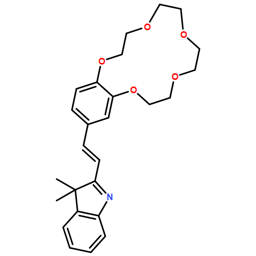 3H-Indole, 3,3-dimethyl-2-[(1E)-2-(2,3,5,6,8,9,11,12-octahydro-1,4,7,10,13-benzopentaoxacyclopentadecin-15-yl)ethenyl]-