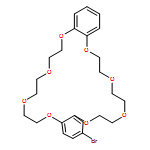 Dibenz[b,n][1,4,7,10,13,16,19,22]octaoxacyclotetracosin, 2-bromo-6,7,9,10,12,13,20,21,23,24,26,27-dodecahydro-