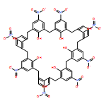 Nonacyclo[43.3.1.13,7.19,13.115,19.121,25.127,31.133,37.139,43]hexapentaconta-1(49),3,5,7(56),9,11,13(55),15,17,19(54),21,23,25(53),27,29,31(52),33,35,37(51),39,41,43(50),45,47-tetracosaene-49,50,51,52,53,54,55,56-octol, 5,11,17,23,29,35,41,47-octanitro-