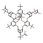 Acetic acid, 2,2',2'',2''',2'''',2'''''-[[5,11,17,23,29,35-hexakis(1,1-dimethylethyl)heptacyclo[31.3.1.13,7.19,13.115,19.121,25.127,31]dotetraconta-1(37),3,5,7(42),9,11,13(41),15,17,19(40),21,23,25(39),27,29,31(38),33,35-octadecaene-37,38,39,40,41,42-hexayl]hexakis(oxy)]hexakis-