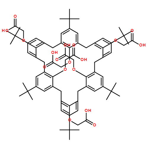 Acetic acid, 2,2',2'',2''',2'''',2'''''-[[5,11,17,23,29,35-hexakis(1,1-dimethylethyl)heptacyclo[31.3.1.13,7.19,13.115,19.121,25.127,31]dotetraconta-1(37),3,5,7(42),9,11,13(41),15,17,19(40),21,23,25(39),27,29,31(38),33,35-octadecaene-37,38,39,40,41,42-hexayl]hexakis(oxy)]hexakis-