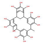 Pentacyclo[19.3.1.13,7.19,13.115,19]octacosa-1(25),3,5,7(28),9,11,13(27),15,17,19(26),21,23-dodecaene-4,5,6,10,11,12,16,17,18,22,23,24-dodecol, 2,8,14,20-tetramethyl-