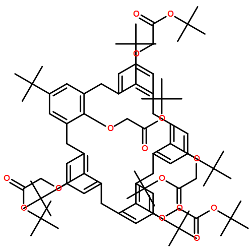 Acetic acid, 2,2',2'',2''',2''''-[[5,11,17,23,29-pentakis(1,1-dimethylethyl)hexacyclo[25.3.1.13,7.19,13.115,19.121,25]pentatriaconta-1(31),3,5,7(35),9,11,13(34),15,17,19(33),21,23,25(32),27,29-pentadecaene-31,32,33,34,35-pentayl]pentakis(oxy)]pentakis-, 1,1',1'',1''',1''''-pentakis(1,1-dimethylethyl) ester