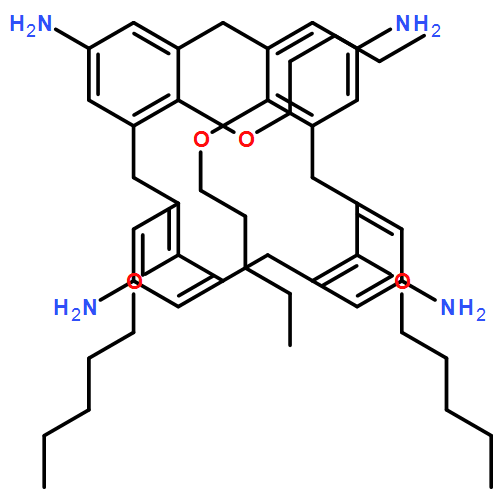 Pentacyclo[19.3.1.13,7.19,13.115,19]octacosa-1(25),3,5,7(28),9,11,13(27),15,17,19(26),21,23-dodecaene-5,11,17,23-tetramine, 25,26,27,28-tetrakis(pentyloxy)-