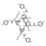 Urea, N,N'',N'''',N''''''-[25,26,27,28-tetrakis(pentyloxy)pentacyclo[19.3.1.13,7.19,13.115,19]octacosa-1(25),3,5,7(28),9,11,13(27),15,17,19(26),21,23-dodecaene-5,11,17,23-tetrayl]tetrakis[N'-(4-methylphenyl)-