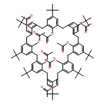 Nonacyclo[43.3.1.13,7.19,13.115,19.121,25.127,31.133,37.139,43]hexapentaconta-1(49),3,5,7(56),9,11,13(55),15,17,19(54),21,23,25(53),27,29,31(52),33,35,37(51),39,41,43(50),45,47-tetracosaene-49,50,51,52,53,54,55,56-octol, 5,11,17,23,29,35,41,47-octakis(1,1-dimethylethyl)-, 49,50,51,52,53,54,55,56-octaacetate