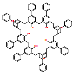 Nonacyclo[43.3.1.13,7.19,13.115,19.121,25.127,31.133,37.139,43]hexapentaconta-1(49),3,5,7(56),9,11,13(55),15,17,19(54),21,23,25(53),27,29,31(52),33,35,37(51),39,41,43(50),45,47-tetracosaene-49,50,51,52,53,54,55,56-octol, 5,11,17,23,29,35,41,47-octaphenyl-