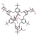 Acetic acid, 2,2',2'',2''',2'''',2'''''-[[5,11,17,23,29,35-hexakis(1,1-dimethylethyl)heptacyclo[31.3.1.13,7.19,13.115,19.121,25.127,31]dotetraconta-1(37),3,5,7(42),9,11,13(41),15,17,19(40),21,23,25(39),27,29,31(38),33,35-octadecaene-37,38,39,40,41,42-hexayl]hexakis(oxy)]hexakis-, 1,1',1'',1''',1'''',1'''''-hexamethyl ester