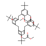 Acetic acid, 2,2'-[[5,11,17,23-tetrakis(1,1-dimethylethyl)-26,28-dimethoxypentacyclo[19.3.1.13,7.19,13.115,19]octacosa-1(25),3,5,7(28),9,11,13(27),15,17,19(26),21,23-dodecaene-25,27-diyl]bis(oxy)]bis-, 1,1'-dimethyl ester