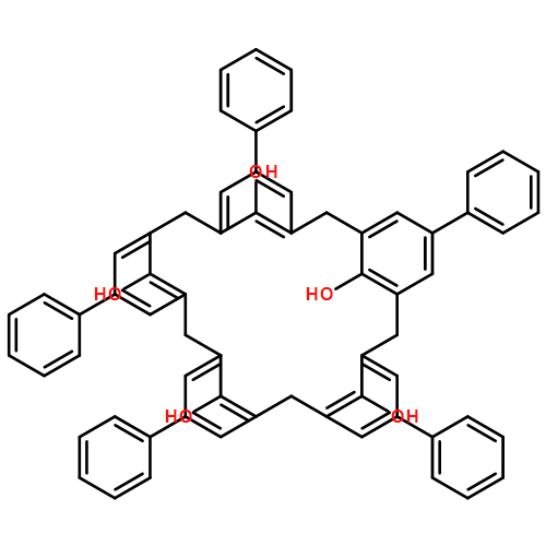 Hexacyclo[25.3.1.13,7.19,13.115,19.121,25]pentatriaconta-1(31),3,5,7(35),9,11,13(34),15,17,19(33),21,23,25(32),27,29-pentadecaene-31,32,33,34,35-pentol, 5,11,17,23,29-pentaphenyl-