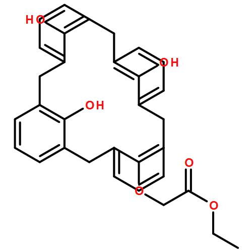 Acetic acid, 2-[(26,27,28-trihydroxypentacyclo[19.3.1.13,7.19,13.115,19]octacosa-1(25),3,5,7(28),9,11,13(27),15,17,19(26),21,23-dodecaen-25-yl)oxy]-, ethyl ester