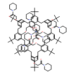 Ethanone, 2,2',2'',2''',2'''',2''''',2'''''',2'''''''-[[5,11,17,23,29,35,41,47-octakis(1,1-dimethylethyl)nonacyclo[43.3.1.13,7.19,13.115,19.121,25.127,31.133,37.139,43]hexapentaconta-1(49),3,5,7(56),9,11,13(55),15,17,19(54),21,23,25(53),27,29,31(52),33,35,37(51),39,41,43(50),45,47-tetracosaene-49,50,51,52,53,54,55,56-octayl]octakis(oxy)]octakis[1-(1-piperidinyl)-