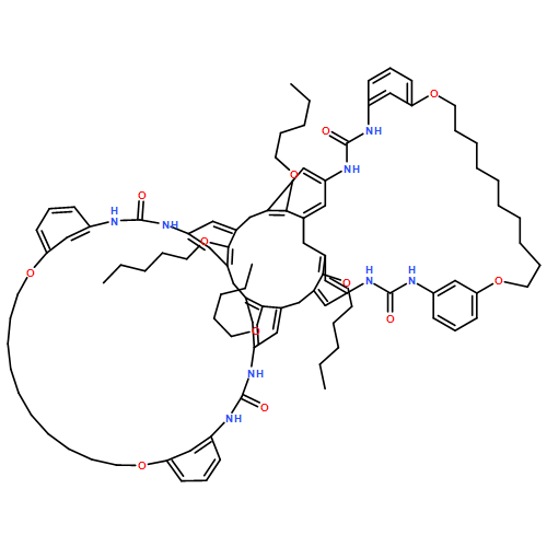 18,29,57,68-Tetraoxa-10,12,35,37,49,51,74,76-octaazaundecacyclo[44.32.1.13,77.15,9.17,40.113,17.130,34.138,42.144,48.152,56.169,73]octaoctaconta-1,3(80),5,7,9(88),13,15,17(87),30,32,34(86),38,40,42(84),44,46,48(83),52,54,56(82),69,71,73(81),77-tetracosaene-11,36,50,75-tetrone, 2,6,41,45-tetrakis(pentyloxy)-