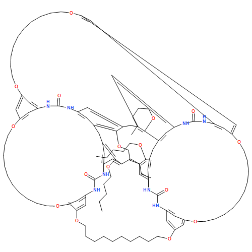 4,15,21,32,38,49,86,97-Octaoxa-55,57,81,83,102,104,106,108-octaazatridecacyclo[50.33.12.318,72.335,66.13,84.116,20.133,37.150,54.158,62.160,78.164,68.170,74.176,80]dodecahecta-1,3(98),16,18,20(112),33,35,37(111),50,52,54(110),58,60,62(109),64,66,68(105),70,72,74(101),76,78,80(99),84-tetracosaene-56,82,103,107-tetrone, 61,77,101,105-tetrakis(pentyloxy)-