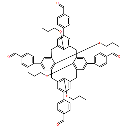 Benzaldehyde, 4,4',4'',4'''-(25,26,27,28-tetrapropoxypentacyclo[19.3.1.13,7.19,13.115,19]octacosa-1(25),3,5,7(28),9,11,13(27),15,17,19(26),21,23-