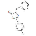 5(4H)-Oxazolone, 2-(4-methylphenyl)-4-(phenylmethyl)-