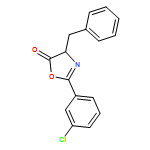 5(4H)-Oxazolone, 2-(3-chlorophenyl)-4-(phenylmethyl)-