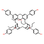 Phenol, 4,4',4'',4'''-(25,26,27,28-tetrapropoxypentacyclo[19.3.1.13,7.19,13.115,19]octacosa-1(25),3,5,7(28),9,11,13(27),15,17,19(26),21,23-dodecaene-5,11,17,23-tetrayl)tetrakis-