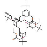 Acetic acid, 2,2'-[[5,11,17,23-tetrakis(1,1-dimethylethyl)-26,28-bis(2-propyn-1-yloxy)pentacyclo[19.3.1.13,7.19,13.115,19]octacosa-1(25),3,5,7(28),9,11,13(27),15,17,19(26),21,23-dodecaene-25,27-diyl]bis(oxy)]bis-, 1,1'-diethyl ester