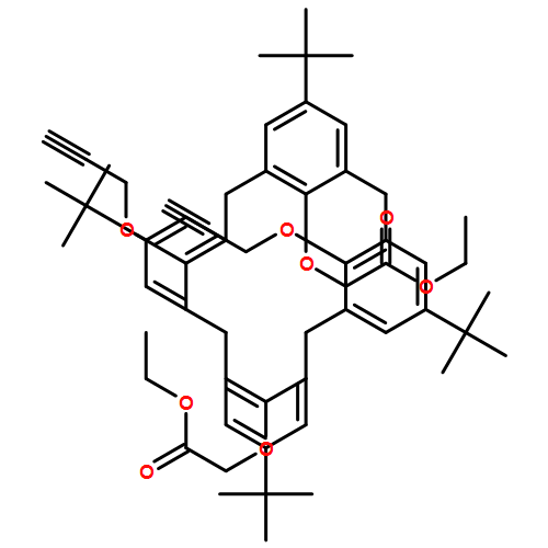 Acetic acid, 2,2'-[[5,11,17,23-tetrakis(1,1-dimethylethyl)-26,28-bis(2-propyn-1-yloxy)pentacyclo[19.3.1.13,7.19,13.115,19]octacosa-1(25),3,5,7(28),9,11,13(27),15,17,19(26),21,23-dodecaene-25,27-diyl]bis(oxy)]bis-, 1,1'-diethyl ester