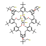 Ethanethiol, 2,2',2'',2''',2'''',2''''',2'''''',2'''''''-[[5,11,17,23,29,35,41,47-octakis(1,1-dimethylethyl)nonacyclo[43.3.1.13,7.19,13.115,19.121,25.127,31.133,37.139,43]hexapentaconta-1(49),3,5,7(56),9,11,13(55),15,17,19(54),21,23,25(53),27,29,31(52),33,35,37(51),39,41,43(50),45,47-tetracosaene-49,50,51,52,53,54,55,56-octayl]octakis(oxy)]octakis-