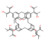 3-Penten-2-one, 3,3',3'',3'''-(25,26,27,28-tetrapropoxypentacyclo[19.3.1.13,7.19,13.115,19]octacosa-1(25),3,5,7(28),9,11,13(27),15,17,19(26),21,23-dodecaene-5,11,17,23-tetrayl)tetrakis[4-hydroxy-