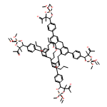 Ethanone, 1,1',1'',1'''-[(25,26,27,28-tetrapropoxypentacyclo[19.3.1.13,7.19,13.115,19]octacosa-1(25),3,5,7(28),9,11,13(27),15,17,19(26),21,23-dodecaene-5,11,17,23-tetrayl)tetrakis[4,1-phenylene(2,2,2-trimethoxy-4-methyl-2λ5-1,3,2-dioxaphospholane-5,4-diyl)]]tetrakis-