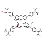 3-Penten-2-one, 3,3',3'',3'''-[(25,26,27,28-tetrapropoxypentacyclo[19.3.1.13,7.19,13.115,19]octacosa-1(25),3,5,7(28),9,11,13(27),15,17,19(26),21,23-dodecaene-5,11,17,23-tetrayl)tetra-4,1-phenylene]tetrakis[4-hydroxy-