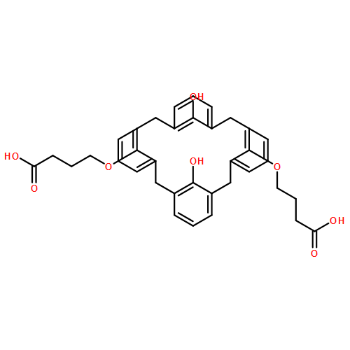 Butanoic acid, 4,4'-[(26,28-dihydroxypentacyclo[19.3.1.13,7.19,13.115,19]octacosa-1(25),3,5,7(28),9,11,13(27),15,17,19(26),21,23-dodecaene-25,27-diyl)bis(oxy)]bis-