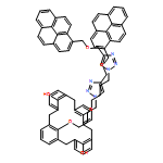 Pentacyclo[19.3.1.13,7.19,13.115,19]octacosa-1(25),3,5,7(28),9,11,13(27),15,17,19(26),21,23-dodecaene-25,27-diol, 26,28-bis[4-[4-[(1-pyrenylmethoxy)methyl]-1H-1,2,3-triazol-1-yl]butoxy]-