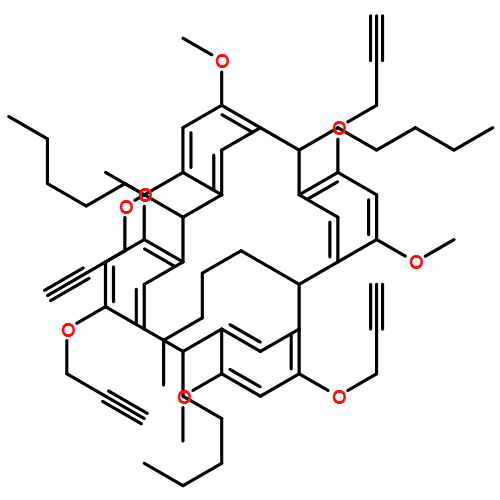 Pentacyclo[19.3.1.13,7.19,13.115,19]octacosa-1(25),3,5,7(28),9,11,13(27),15,17,19(26),21,23-dodecaene, 4,10,16,22-tetramethoxy-2,8,14,20-tetrapentyl-6,12,18,24-tetrakis(2-propyn-1-yloxy)-