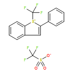 Benzo[b]thiophenium, 2-phenyl-1-(trifluoromethyl)-, 1,1,1-trifluoromethanesulfonate (1:1)