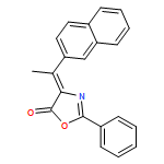 5(4H)-Oxazolone, 4-[1-(2-naphthalenyl)ethylidene]-2-phenyl-, (4Z)-