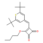 3-Cyclobutene-1,2-dione, 3-[[2,6-bis(1,1-dimethylethyl)-4H-thiopyran-4-ylidene]methyl]-4-butoxy-