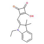 3-Cyclobutene-1,2-dione, 3-[(1-ethyl-1,3-dihydro-3,3-dimethyl-2H-indol-2-ylidene)methyl]-4-hydroxy-