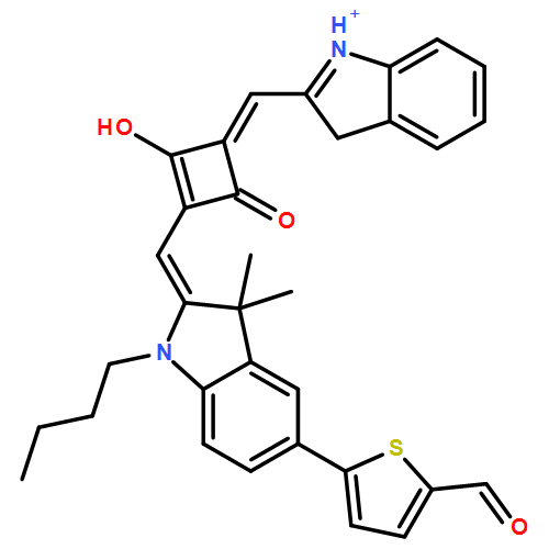 3H-Indolium, 2-[[3-[[1-butyl-5-(5-formyl-2-thienyl)-1,3-dihydro-3,3-dimethyl-2H-indol-2-ylidene]methyl]-2-hydroxy-4-oxo-2-cyclobuten-1-ylidene]methyl]-